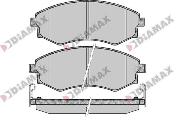 Diamax N09766 - Brake Pad Set, disc brake autospares.lv