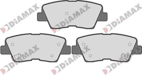 Diamax N09767 - Brake Pad Set, disc brake autospares.lv