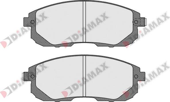 Diamax N09706 - Brake Pad Set, disc brake autospares.lv