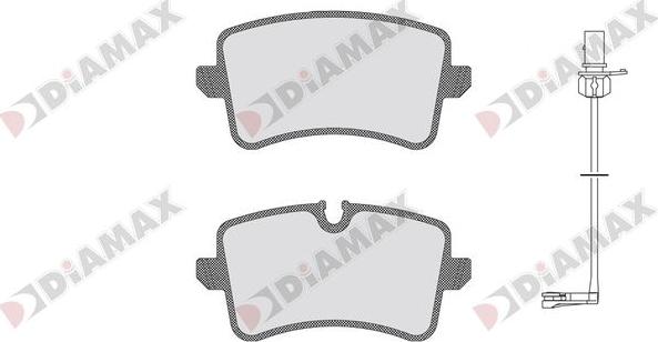 Diamax N09713C - Brake Pad Set, disc brake autospares.lv