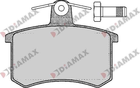 Diamax N09789 - Brake Pad Set, disc brake autospares.lv