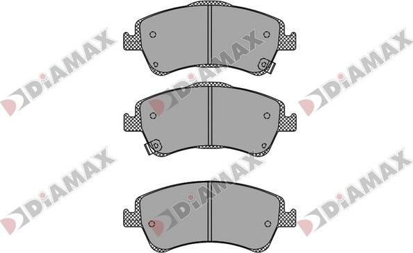 Diamax N09781 - Brake Pad Set, disc brake autospares.lv