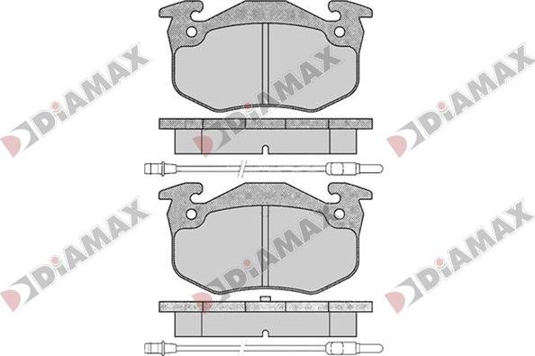 Diamax N09788 - Brake Pad Set, disc brake autospares.lv