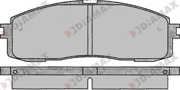 Diamax N09726 - Brake Pad Set, disc brake autospares.lv