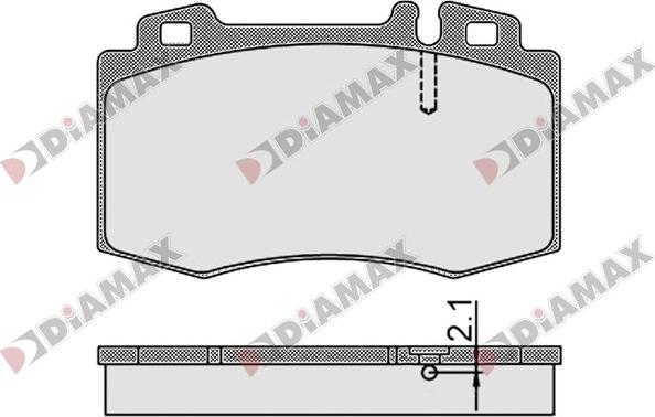 Diamax N09774 - Brake Pad Set, disc brake autospares.lv