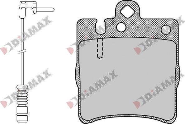 Diamax N09775A - Brake Pad Set, disc brake autospares.lv