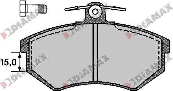 Diamax N09770 - Brake Pad Set, disc brake autospares.lv