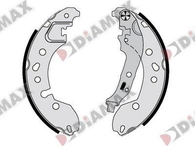 Diamax N01405 - Brake Shoe Set autospares.lv