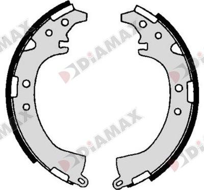 Diamax N01416 - Brake Shoe Set autospares.lv