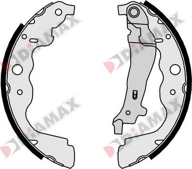 Diamax N01096 - Brake Shoe Set autospares.lv