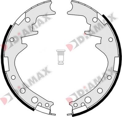 Diamax N01090 - Brake Shoe Set autospares.lv