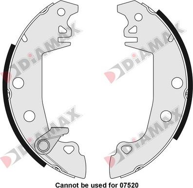 Diamax N01048 - Brake Shoe Set autospares.lv