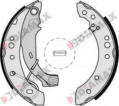 Diamax N01056 - Brake Shoe Set autospares.lv