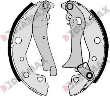 Diamax N01063 - Brake Shoe Set autospares.lv