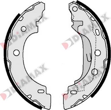 Diamax N01009 - Brake Shoe Set autospares.lv