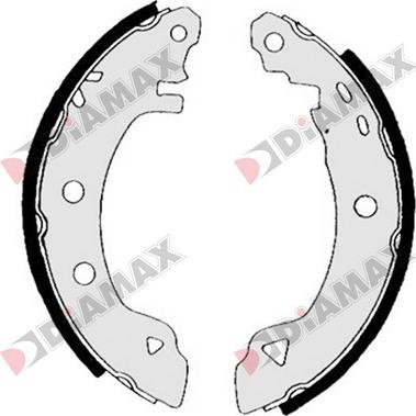 Diamax N01001 - Brake Shoe Set autospares.lv