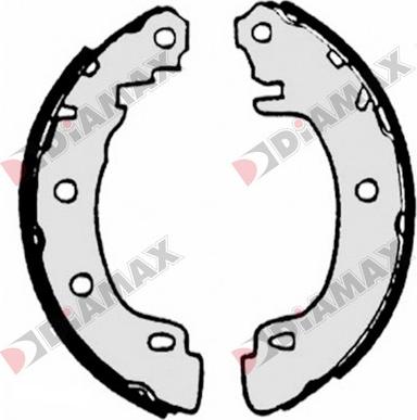 Diamax N01002 - Brake Shoe Set autospares.lv