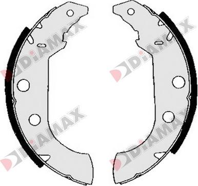 Diamax N01015 - Brake Shoe Set autospares.lv