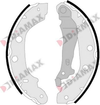 Diamax N01017 - Brake Shoe Set autospares.lv