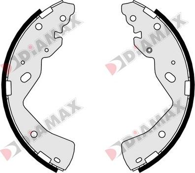 Diamax N01156 - Brake Shoe Set autospares.lv