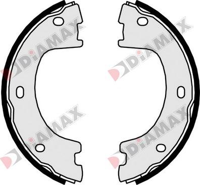 Diamax N01164 - Brake Shoe Set, parking brake autospares.lv