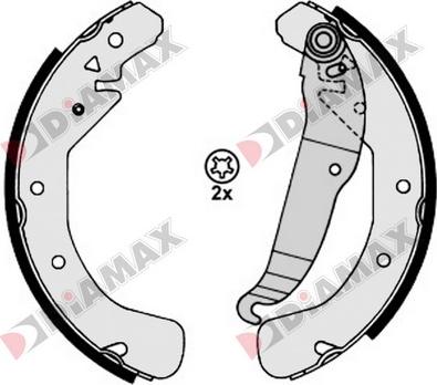 Diamax N01106 - Brake Shoe Set autospares.lv