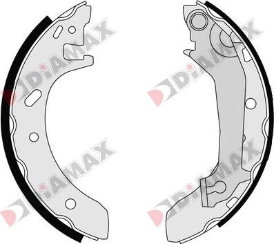 Diamax N01100 - Brake Shoe Set autospares.lv