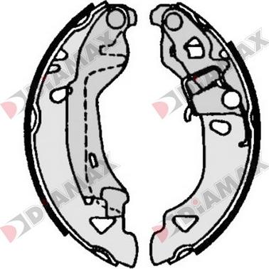 Diamax N01119 - Brake Shoe Set autospares.lv