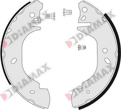 Diamax N01115 - Brake Shoe Set autospares.lv