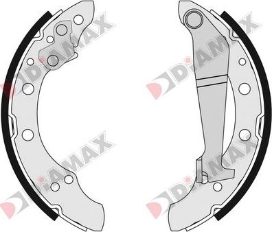 Diamax N01110 - Brake Shoe Set autospares.lv