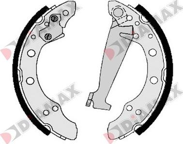 Diamax N01117 - Brake Shoe Set autospares.lv