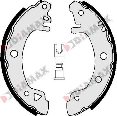 Diamax N01185 - Brake Shoe Set autospares.lv