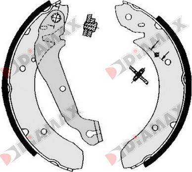 Diamax N01183 - Brake Shoe Set autospares.lv