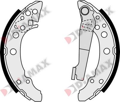 Diamax N01124 - Brake Shoe Set autospares.lv