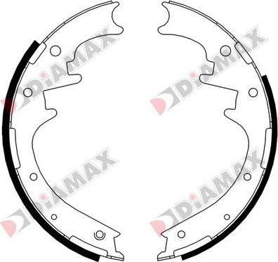 Diamax N01176 - Brake Shoe Set autospares.lv