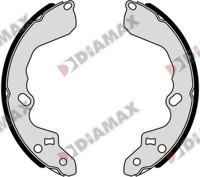 Diamax N01398 - Brake Shoe Set autospares.lv