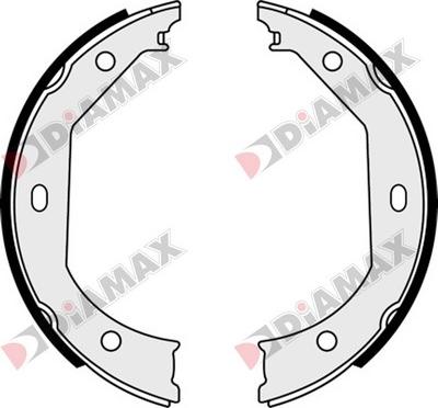 Diamax N01309 - Brake Shoe Set, parking brake autospares.lv