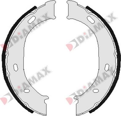 Diamax N01303 - Brake Shoe Set, parking brake autospares.lv