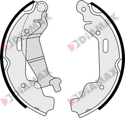 Diamax N01311 - Brake Shoe Set autospares.lv