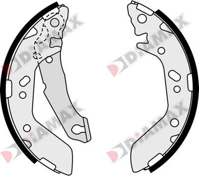 Diamax N01325 - Brake Shoe Set autospares.lv