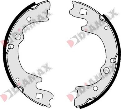 Diamax N01321 - Brake Shoe Set autospares.lv