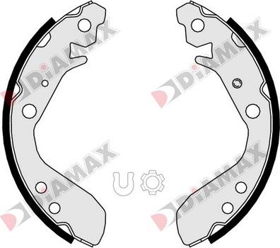 Diamax N01375 - Brake Shoe Set autospares.lv