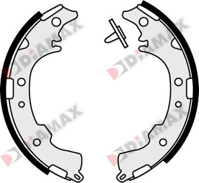 Diamax N01298 - Brake Shoe Set autospares.lv