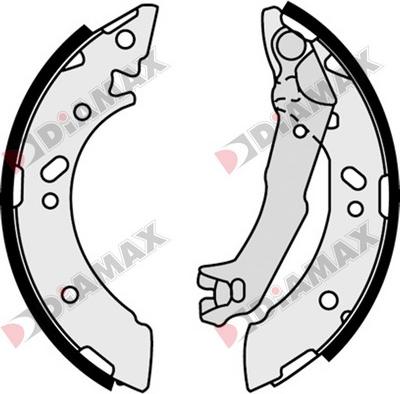 Diamax N01293 - Brake Shoe Set autospares.lv