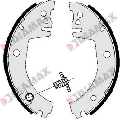 Diamax N01246 - Brake Shoe Set autospares.lv