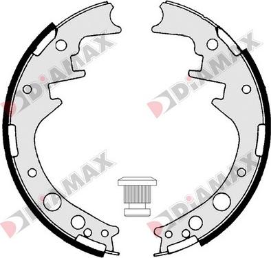 Diamax N01240 - Brake Shoe Set autospares.lv