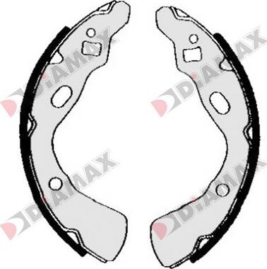 Diamax N01243 - Brake Shoe Set autospares.lv
