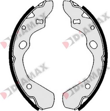 Diamax N01247 - Brake Shoe Set autospares.lv