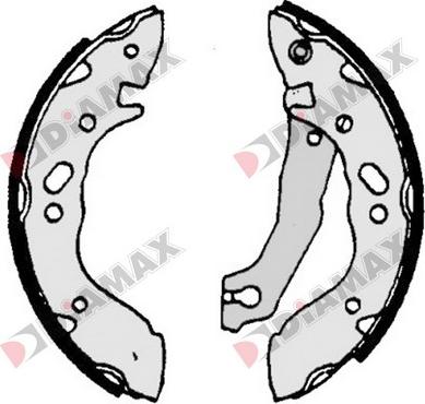 Diamax N01268 - Brake Shoe Set autospares.lv