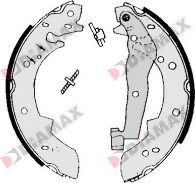 Diamax N01215 - Brake Shoe Set autospares.lv